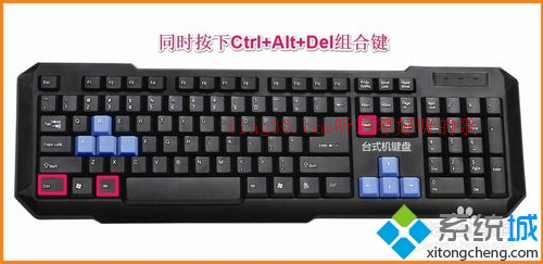 按下键盘上的Ctrl+Alt+Del组合键