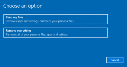 如何恢复出厂设置Windows 10