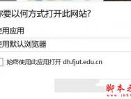 你要以何方式打开此网站?