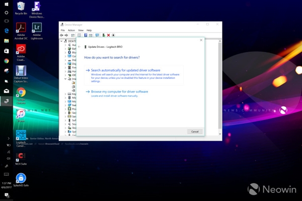 升级Windows 10创意者更新后罗技摄像头罢工：这样解决