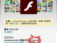 注意： Adobe Flash Player 已经安装，目前只是被禁用。启用方法