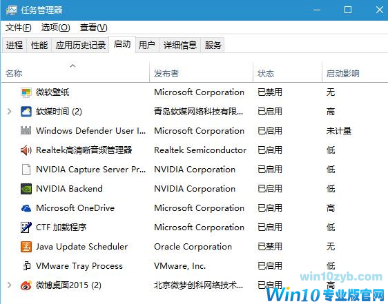 把所有第三方启动项全部禁用