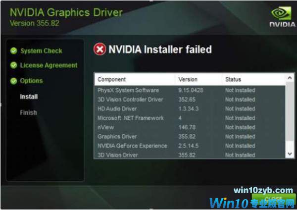 如何解决Windows10 Nvidia安装失败问题