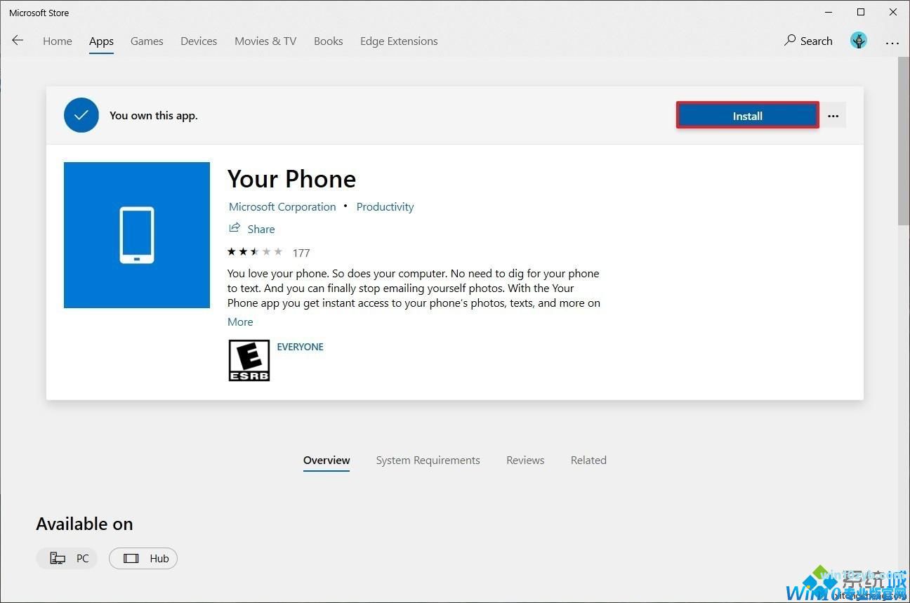 Win10系统怎么卸载Your Phone应用程序