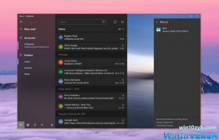 Win10 Mail Dark主题体验：仍有改善空间