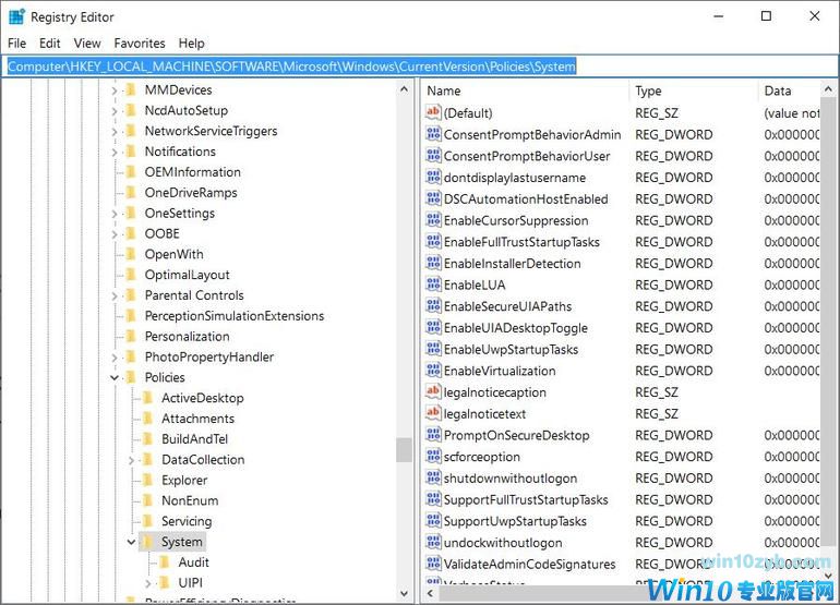 win10家庭版登录添加法律消息的方法