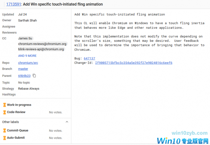 Win10 Chromium浏览器改进使用双指触控板手势移动问题