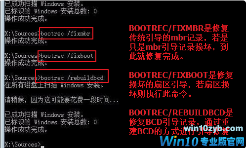 Win10手动修复引导