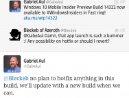微软不会为Win10 mobile预览版14322推送补丁_win10专业版