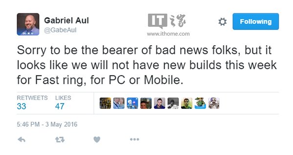 微软:本周Win10一周年更新无新版推送,遭遇崩溃性bug