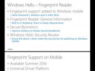 Windows 10 Mobile更新：支持指纹解锁