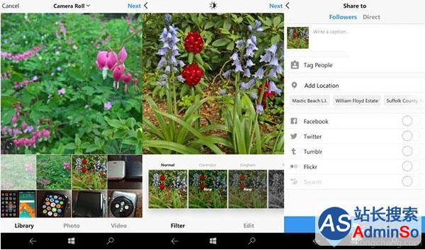 Win10版Instagram更新飞速