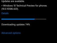 快讯：Win10 Mobile预览版10586.420开始推送