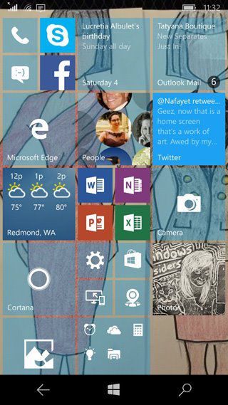 微软唐娜姐最爱Win10 Mobile动态磁贴