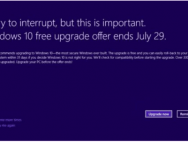 微软Win10本月底停止免费升级 提示信息一整页