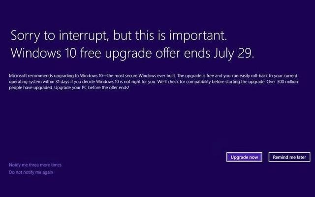 7月29日快到！微软推广Win10开启疯狂模式 