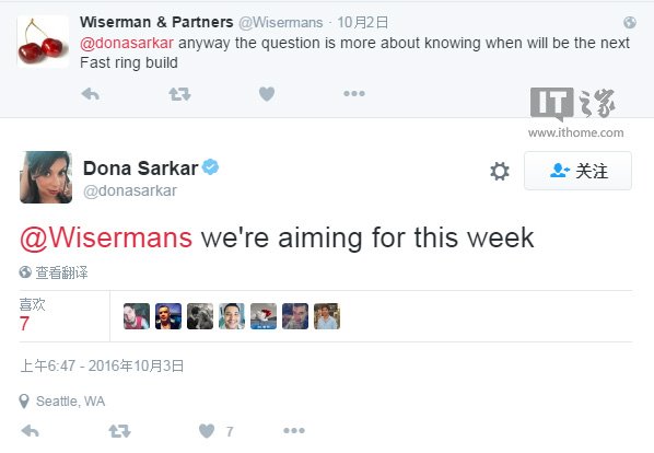 唐娜姐预告:新Win10 RS2预览版计划本周发布