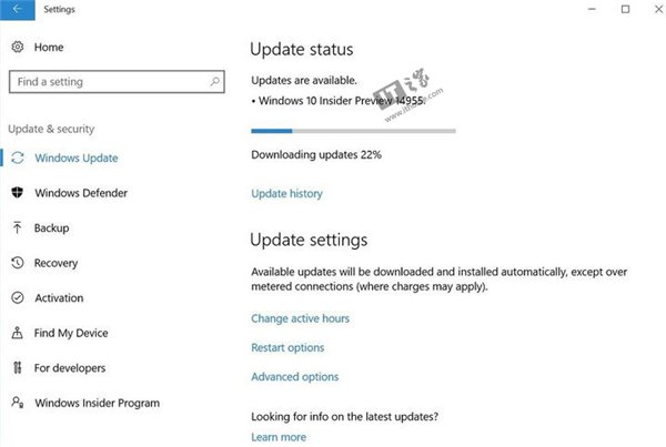 Win10 RS2预览版14955升级截图曝光，或即将推送