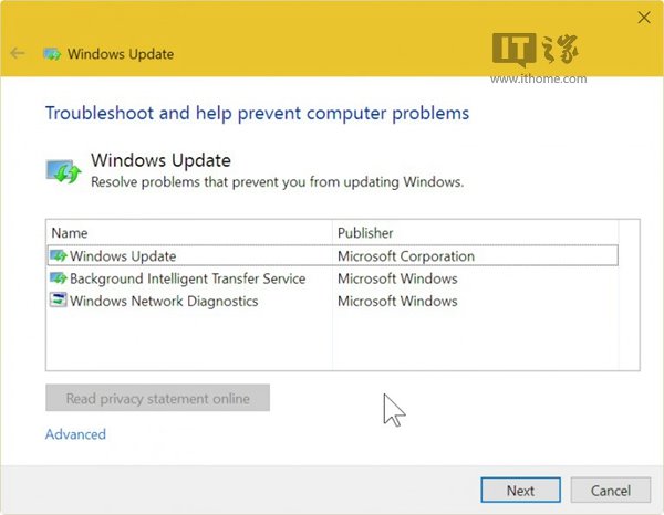 微软上线新网页：引导用户修复Win10/8.1/7更新错误