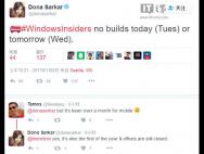 微软唐娜姐暗示：新Win10预览版本周后期有望发布
