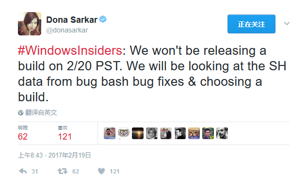 着重眼前BUG Win10新版本更新延期