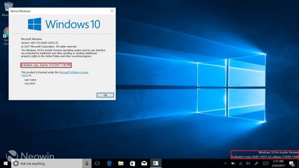 Windows 10 Build 15042发布：