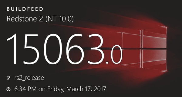 Win10 RS2 RTM Win10创作者更新