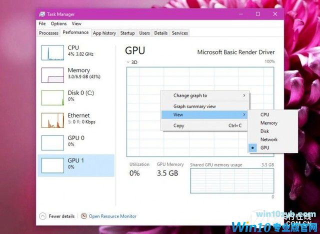 Windows 10最新预览版“任务管理器”增加GPU性能追踪