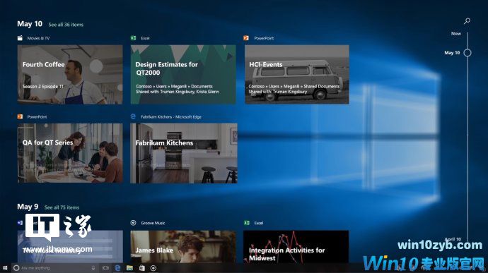 微软乔北峰确认:“Win10 RS4”预览版发布“时间轴”功能