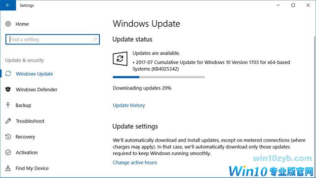 Microsoft更新Windows 10 version 1703 版本