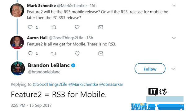 微软高级项目经理确认:Feature2即是Win10 Mobile RS3