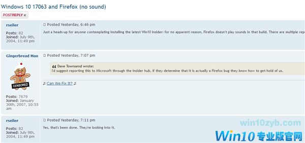 Windows 10 build 17063惹祸:火狐浏览器失声