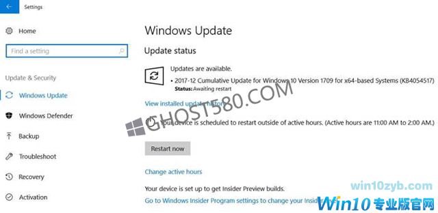 Win10 16299.125修复补丁KB4054517错误0x80070643